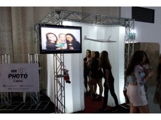 Cabine inflável completa (totem e espelho)